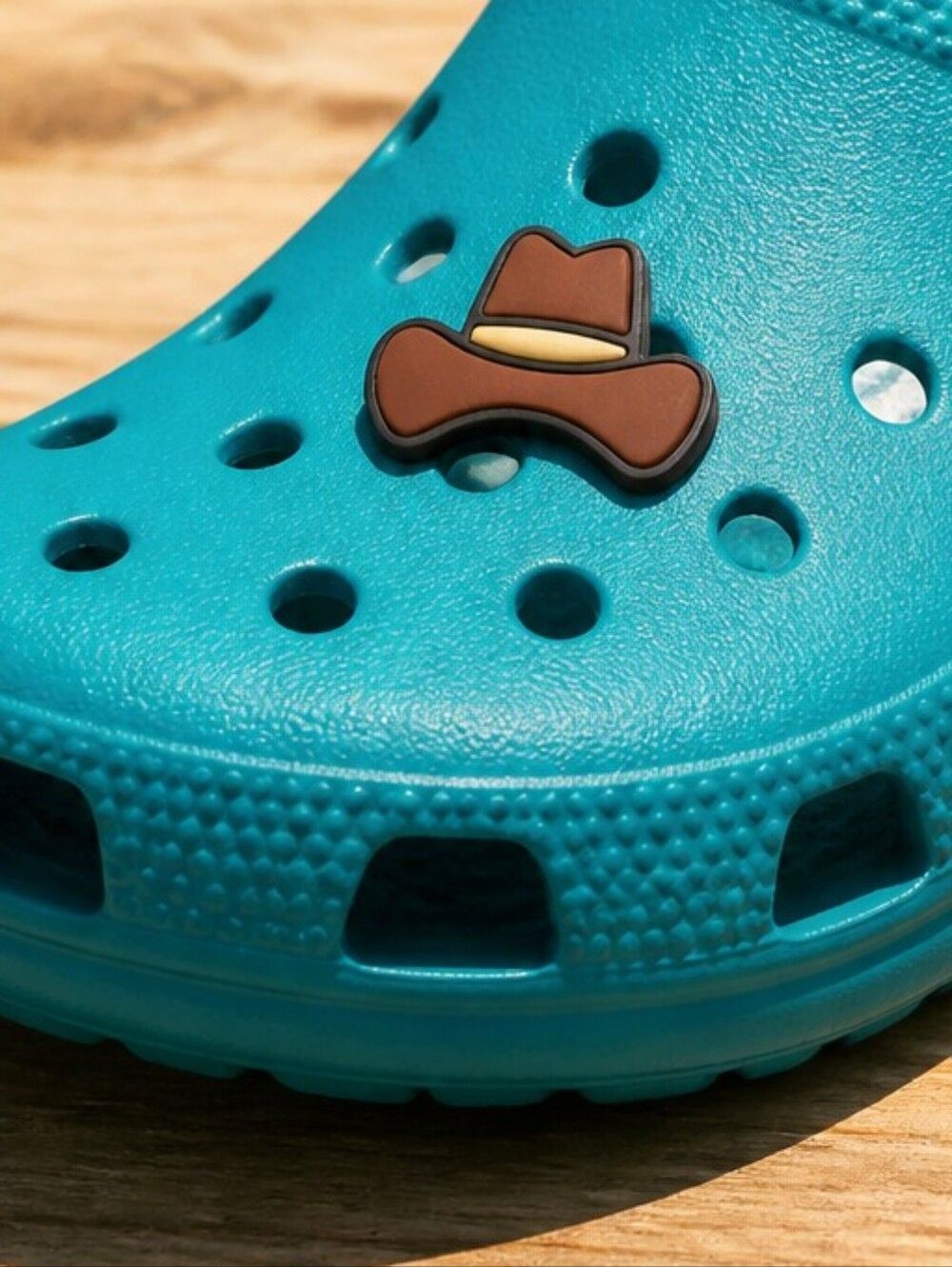 ๐ค Brown Cowboy Hat ๐ Croc Charms Jibbitz Shoe Jewelry โจ๏ธWestern CowgirlโHorse